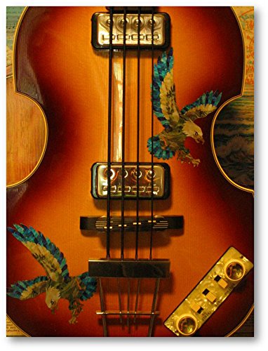 American Eagle (L&R Set) In Abalone Theme Inlay Sticker Decal Guitar & Bass