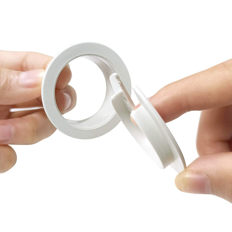 6pcs Desk Grommet 1-3/8 inch Plastic Wire Cord Cable Grommets Hole Cover for Office PC Desk Cable Cord Organizer (White) White 35mm/ 1-3/8 Inch Mounting Hole Diameter