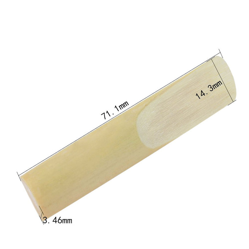 Andoer 2.5 Reed Bamboo 10 Pieces for Saxophone (bE Alto)