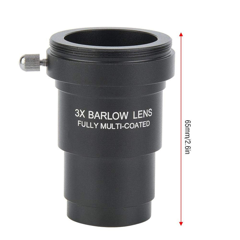 Oumij 3X Barlow Lens,Telescope Barlow Lenses,M42x0.75 Thread Interface,for 1.25 Inch Astronomical Telescope Eyepieces