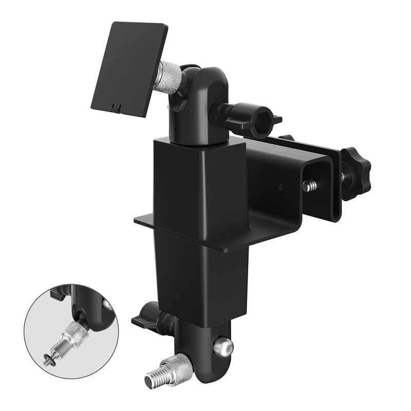 [AUSTRALIA] - HOLACA 2-in-1 Weatherproof Gutter Mount for Ring Solar Panel, Spotlight Cam Battery and Stick Up Cam Battery Outdoor Mount Accessories for Ring Solar Panel (Black) Black 