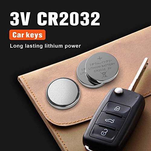GutAlkaLi CR2032 Lithium 3V Battery, Electronic Coin Cell Button for Toys Calculators Watches(40 Pcs)