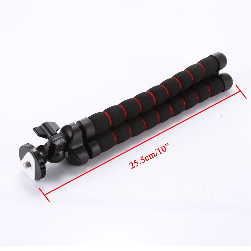 FocusFoto Octopus Flexible Portable Tripod Stand 1/4'' Screw Mounting for Camera Digital DV Canon Nikon Sony Pentax Olympus Panasonic Gopro Action Camera DSLR Medium Size