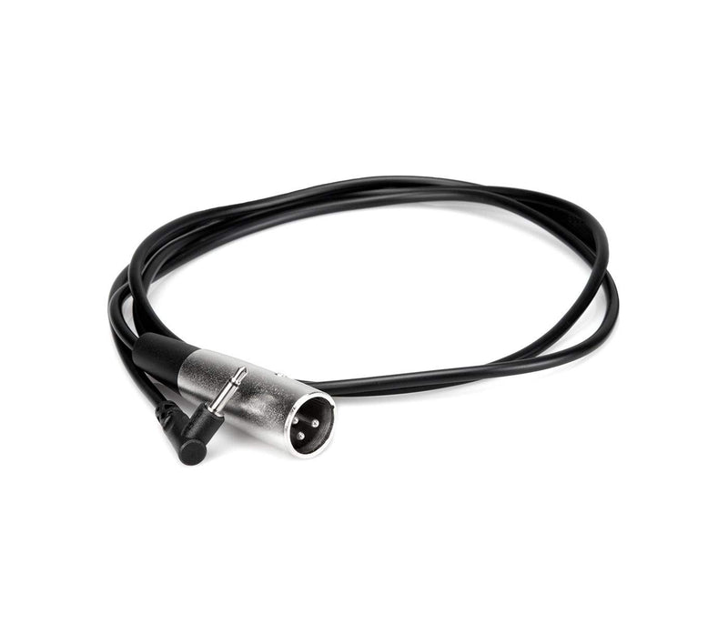 [AUSTRALIA] - Hosa XVM-305M Camcorder Microphone Cable, Right-angle 3.5 mm TS to XLR3M, 5 ft 