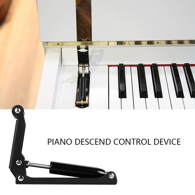 Vbestlife Durable Ultra-Thin Piano Keyboard Cover Descent Control Device Piano Slow Closing Fall Device Hydraulic Shock-Absorber Accessory (Black) Black