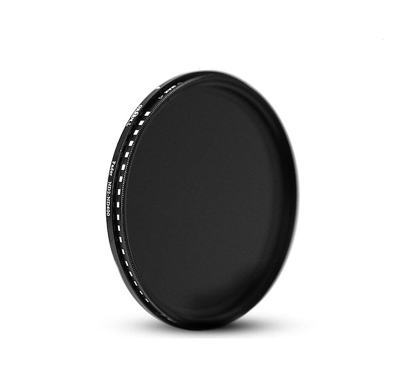 58mm Variable ND Filter,GREEN.L ND2 to ND400 Fader Neutral Density Filter for Camera Lens， Optical Glass with Filter Pouch 58mm