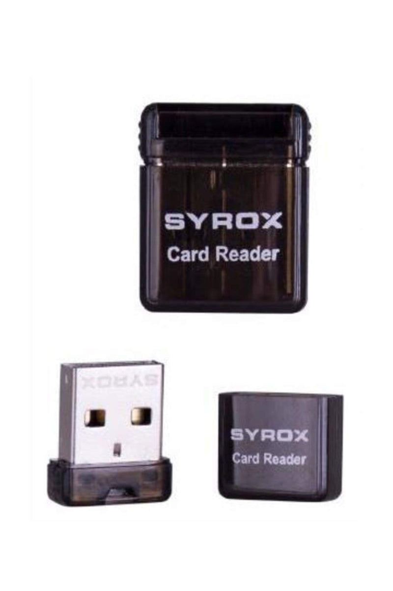 syrox Micro sd Mini Card Reader Data Transfer Fast and Convenient, Easy to Carry, Plug and Play (Black) black