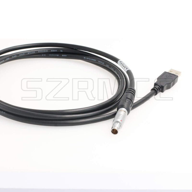 SZRMCC Fischer 5 pin Male to USB A00304 Data and Power Cable for Topcon Hiper V II Pro GB GR GPS