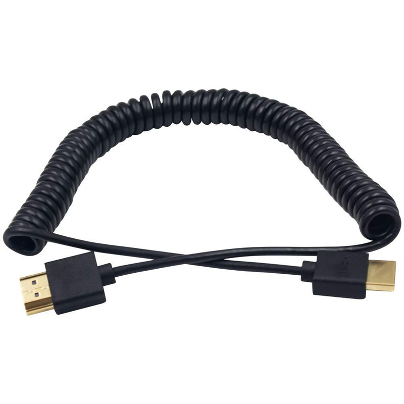 [AUSTRALIA] - Duttek HDMI Coiled Cable, 4K HDMI Coiled Cable, Extreme Thin HDMI Male to Male Extender Coiled Cable for 3D and 4K Ultra HD TV Stick HDMI 2.0 Cord Extension Converter (2.5M/8.2FT) 2.5M/8.2FT 