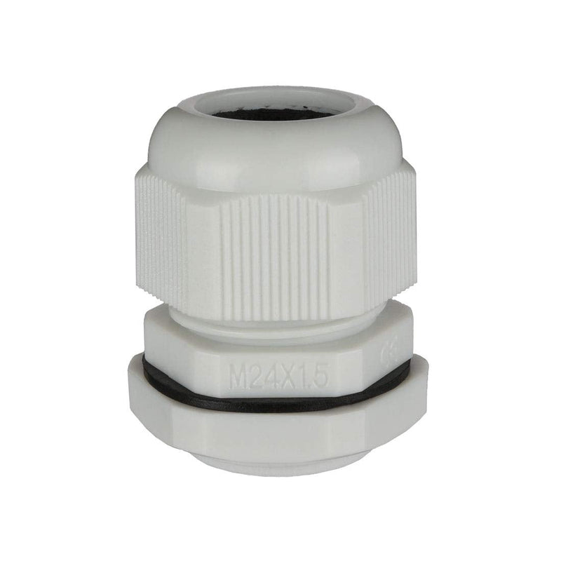 uxcell 10 Pcs M24 Waterproof Nylon Cable Gland Joint Adjustable Connector for 12mm-15mm Dia Cable Wire
