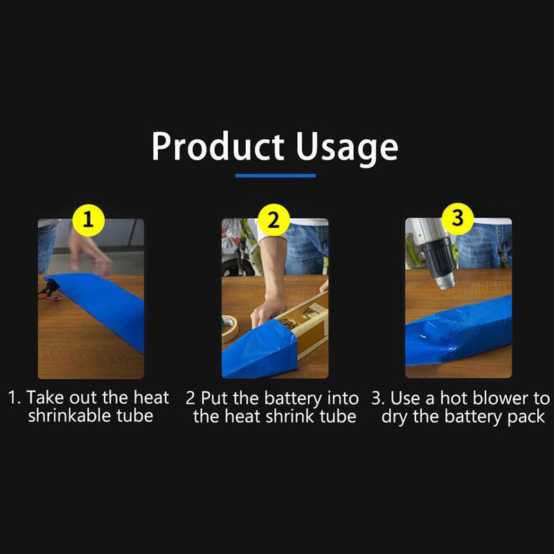 Othmro 1Pcs PE Plastic Industrial Heat-Shrink Tubings, 52.49FT Length 0.28inch Dia 2:1 Electrical Heat Shrink Wrap Cable Sleeve, Insulation Protection Heatshrink Tubes for Cable Bonding Black 7mm /0.28"x16m /52.49ft