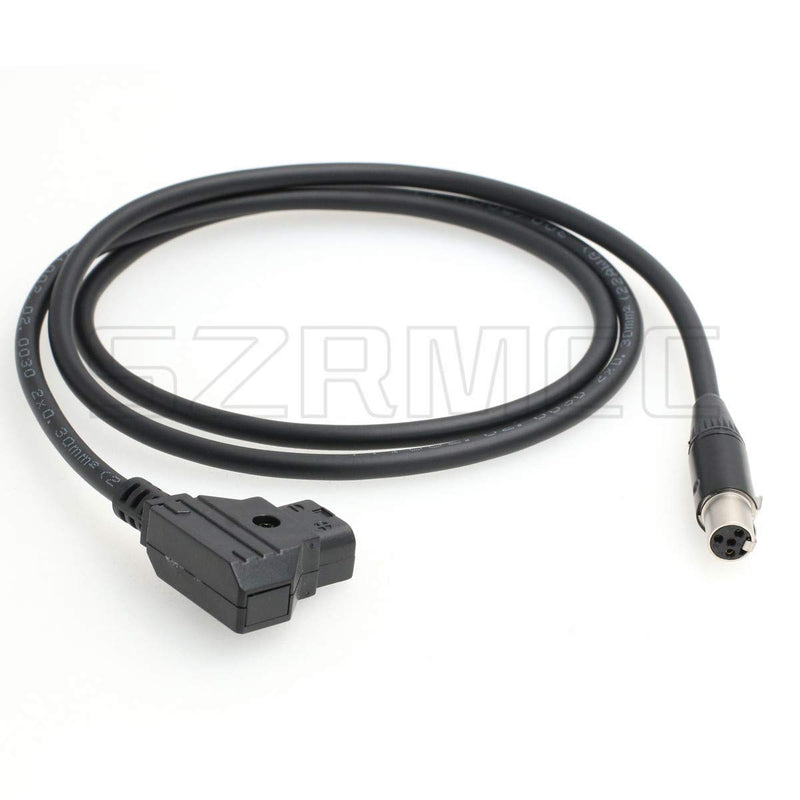 [AUSTRALIA] - SZRMCC TVLogic VFM Monitor Alphatron EVF Power Cable D-tap 2 Pin Male to Mini XLR 4 Pin Female (Straight Cable) Straight Cable 