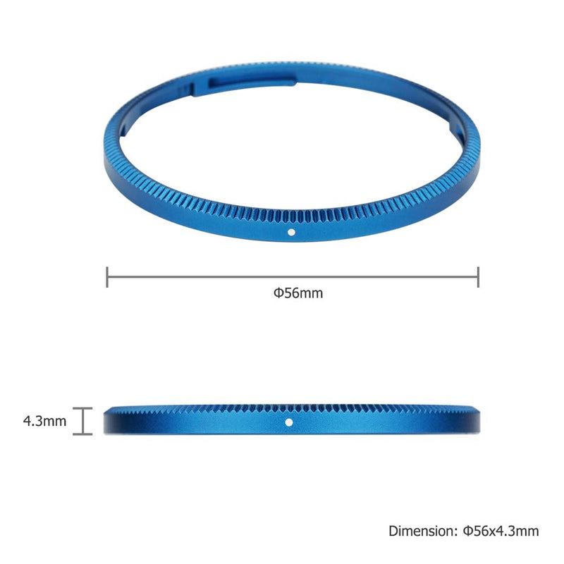 [AUSTRALIA] - JJC Metal Lens Decoration Ring Cap for Ricoh GR III GR3 Accessories Replace Ricoh GN-1 Ring Cap -Blue Blue 