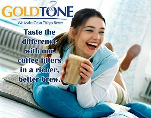 GOLDTONE Reusable 8-12 Cup Basket Coffee Filter fits Hamilton Beach Coffee Makers and Brewers. Replaces your Hamilton Beach Reusable Coffee Filter - BPA Free 1