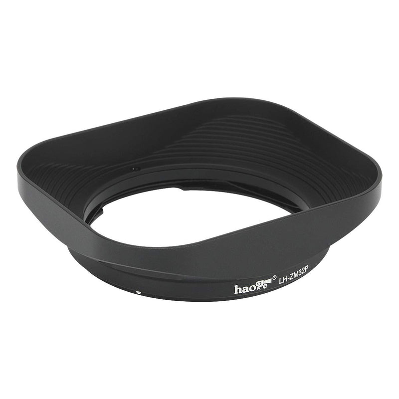 [AUSTRALIA] - Haoge LH-ZM32P Bayonet Metal Square Lens Hood Shade Compatible with Carl Zeiss Distagon T 1.4/35 35mm f1.4 f/1.4 ZM Lens Hollow Out Designed Black Square - Black - Hollow Out Designed 