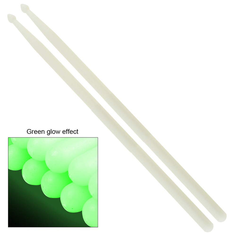 YiPaiSi 5A Luminous Light Up Drum Sticks, Luminous Light Up Drumsticks, Bright Luminous Glow in The Dark Drumsticks, Bright Light Up Drum Sticks (Green)