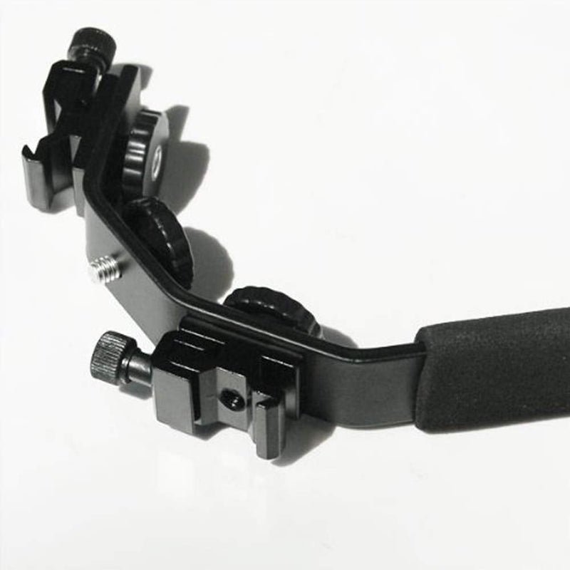 LimoStudio Camera Bracket Mount Heavy Duty Photography Video L-Bracket with Standard Flash Shoe Mounts, AGG1179