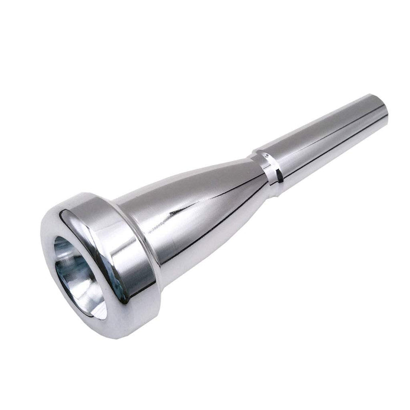 Missmore Silver Trumpet Mouthpiece 3C 5C 7C Size Instrument Accessory for Bach (7C)