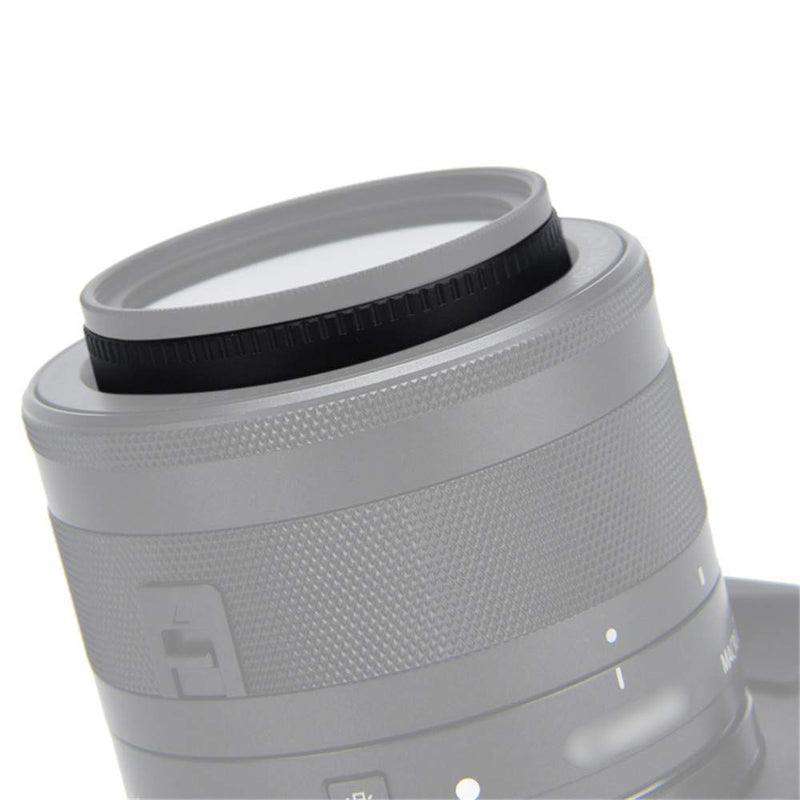 Metal Lens Hood Shade for CanonEF-M 28mm F3.5 Macro is STM Lens on EOS M6 Mark II M200 M100 M50, Replace Canon ES-22 Lens Hood Replace ES-22