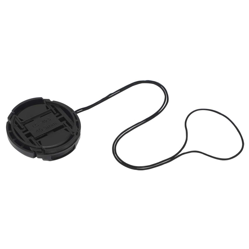 Haoge 40.5mm Center Pinch Snap On Front Lens Cap Cover with Cap Keeper for Canon Nikon Sony Fujifilm Sigma Tamron and Other 40.5mm Filter Thread Lens