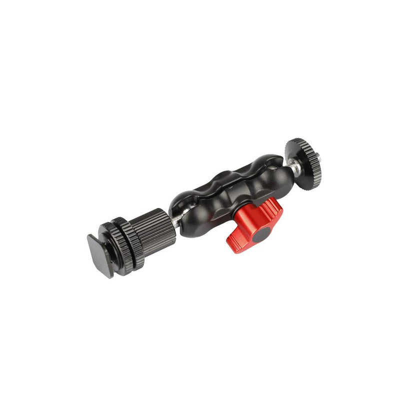CAMVATE 1/4"-20 Ball Head Extension Arm with Shoe Mount for Camera Monitor/Flashlight