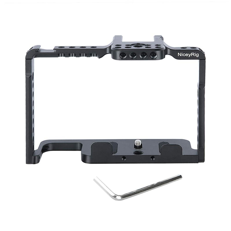 NICEYRIG Camera Cage for Panasonic Lumix S1 S1r, Quick Release with NATO Rails & ARRI Locating Holes- 316