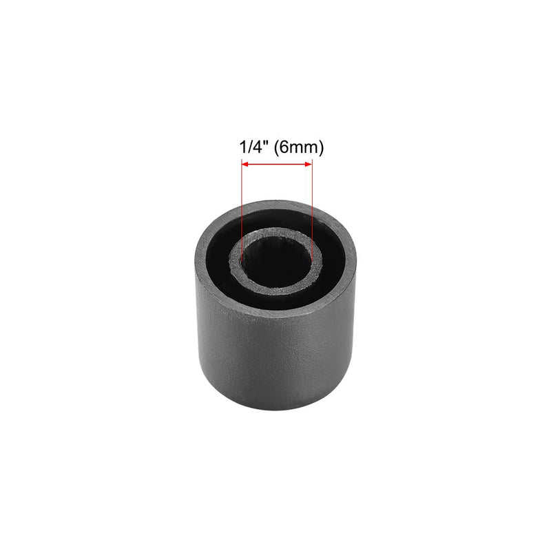 uxcell 20Pcs 6mm Shaft Hole Knob for Speaker Effect Pedal Amplifier Potentiometer Knob 14x14mm