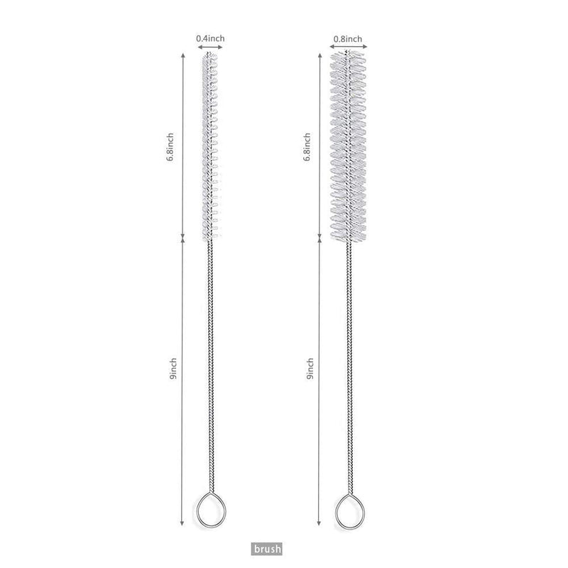 5PCS Thick Glass Graduated Dropper Pipettes Fluid and Liquid Pipettors 1ml 2ml 5ml 10ml 2PCS for Each with Caps and 2PCS Washing Brushes (33cm-13inch) 5
