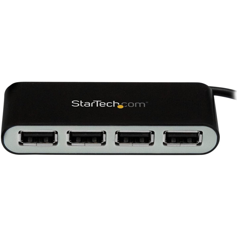 StarTech.com 4 Port USB 2.0 Hub - USB Bus Powered - Portable Multi Port USB 2.0 Splitter and Expander Hub - Small Travel USB Hub (ST4200MINI2)