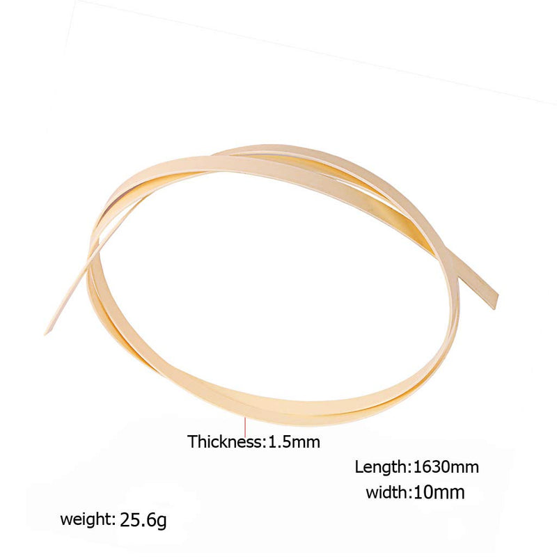 [AUSTRALIA] - Alnicov 1630x10x1.5mm Plastic Binding Purfling Strip for Acoustic Classical Guitar,Cream Color 