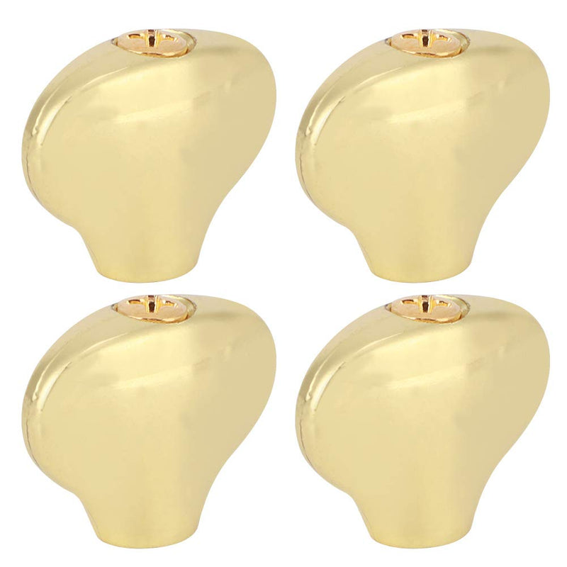 Tuning Peg Cap, Metal Tuning Peg Cap Ukulele Tuning Knob Handle Small Fish Tail Shape Guitar Shaft Buckle(Gold) Gold