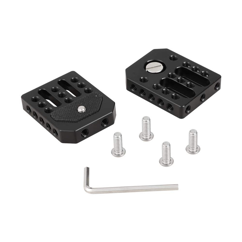 CAMVATE Universal Base Plate with 1/4" Threads Mount for Director's Monitor Cage Kit (2 Pieces)