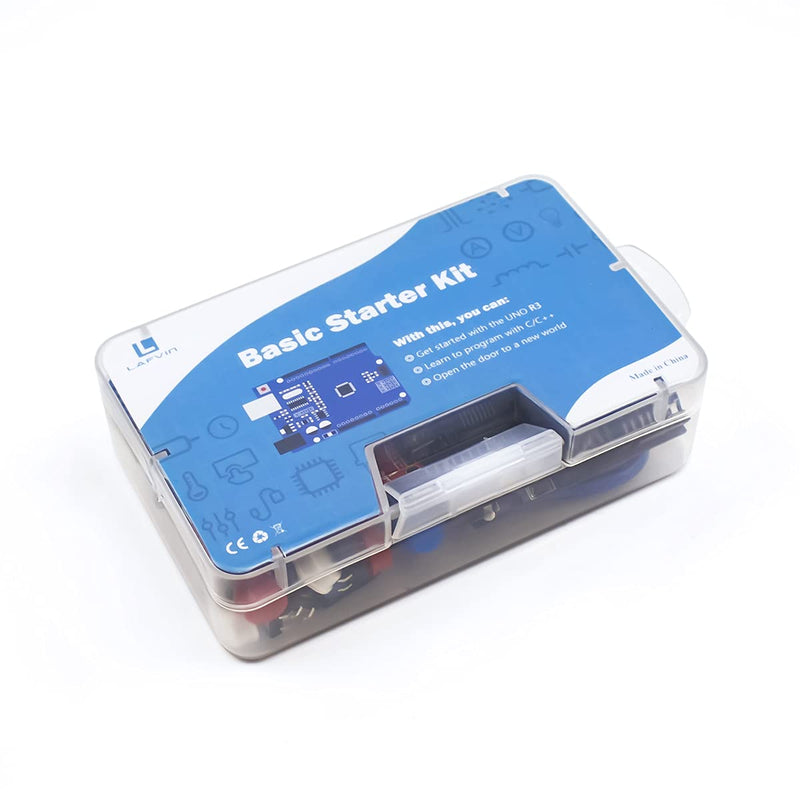 LAFVIN Basic Starter Kit with R3 CH340,Breadboard + Retail Box Compatible with Arduino IDE