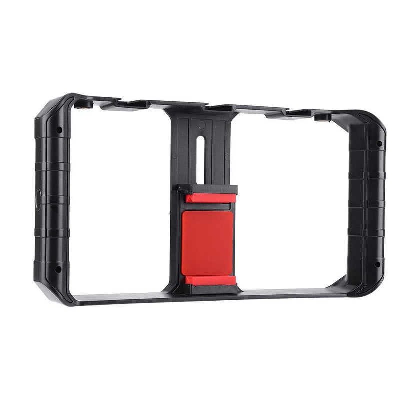 Keenso Phone Shooting Bracket & Manual, Ulanzi Smartphone Video Rig 3 Hot Shoe Mounts Filmmaking Case Stabilizer Frame Stand