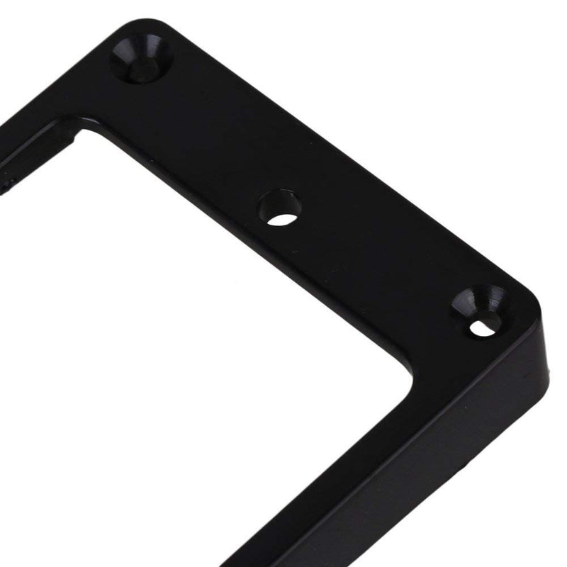 lovermusic Lovermusic 90x45mm Black ABS Arc-shaped Electric Guitar Humbucker Pickup Mounting Rings Frames Bottom Pack of 2