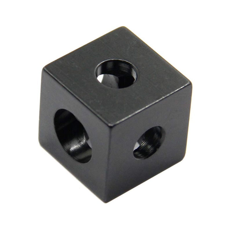 Befenybay 8PCS Black Corner Bracket Cube (20x20x20mm) for 6mm Slot Aluminum Extrusion Profile 2020 Series (Cube Corner-8PCS) Cube Corner-8PCS