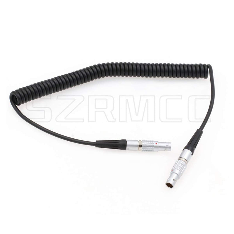 SZRMCC for ARRI Cameras 5 Pin Male to 5 Pin Male Timecode Coiled Cable for Sound Devices Ambient Lockit Zaxcom TC in/Out