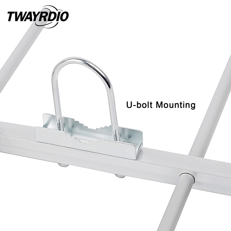 TWAYRDIO UHF Yagi Antenna SL16 Female Connector 400-470MHz 100W High Gain 11dBi Aluminum Alloy Radio Antenna for Ham Radio Mobile Transceivers Repeaters TW-YG07