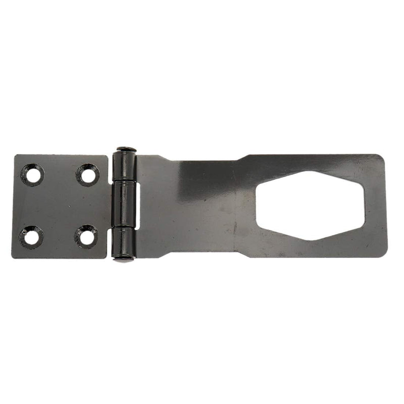 Rannb Key Hasp Lock Bright Dark Grey Twist Knob Keyed Locking Hasp 4 Inch Length Black