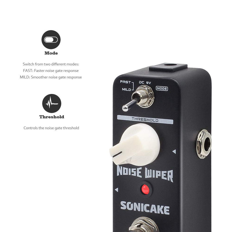 [AUSTRALIA] - SONICAKE Noise Wiper True Bypass Noise Gate Guitar Bass Effects Pedal 