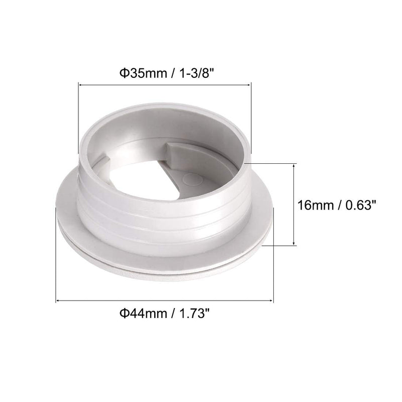 uxcell Cable Hole Cover, 1-3/8" Plastic Desk Grommet for Wire Organizer, 30 Pcs (White) 1-3/8 Inch White