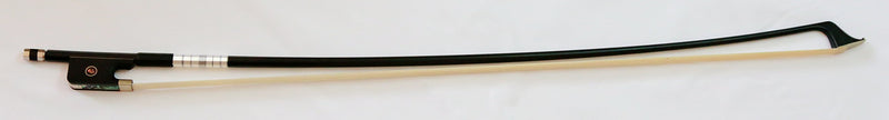 Vio Music 1/2 Carbon Fiber Cello Bow, Ebony Frog, Natural Horse Hair, BP#702