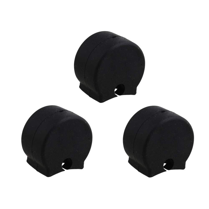 50pcs Comfortable Black Rubber Oboe Clarinet Thumb Rest Cushion Protector