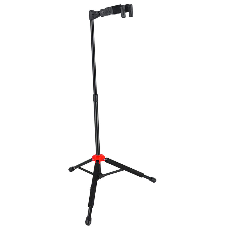 ROWELL Ukulele Stand Ukelele Stand Portable Height Adjustable with Automatic Locking Hook &Soft Pad Material