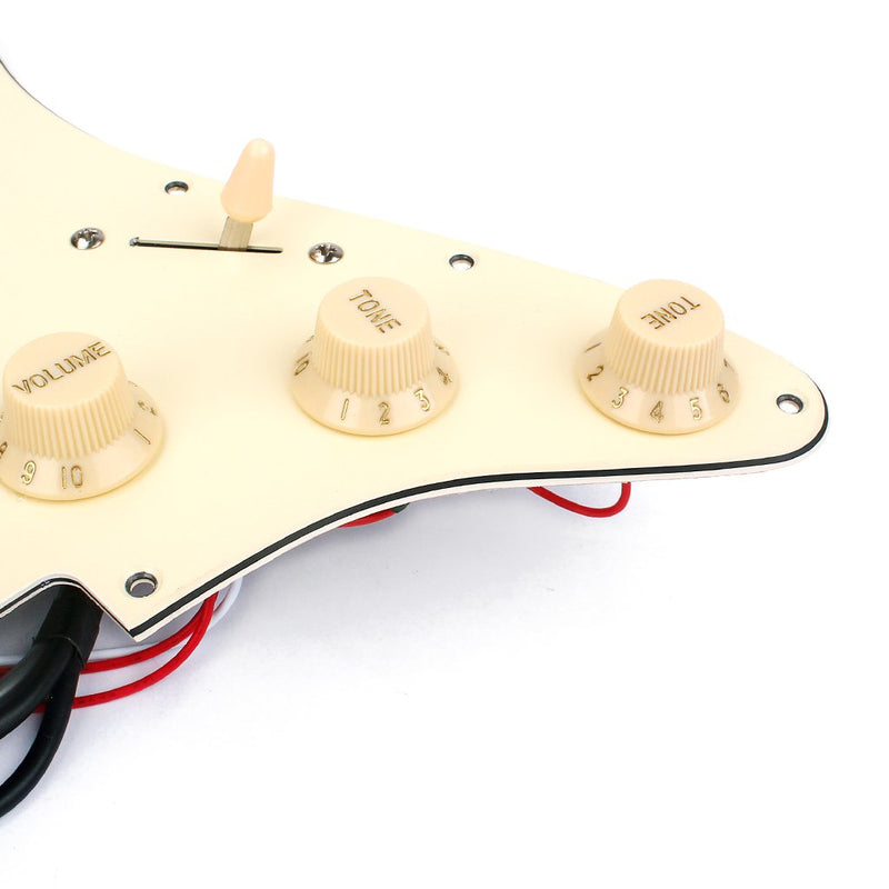 Alnicov 3-ply Loaded Prewired Pickguard SSS,cream