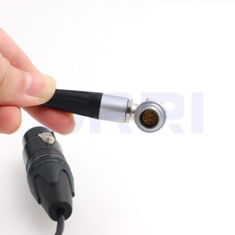 DRRI Atomos Shogun Monitor Recorder Breakout Audio Input Cable 10Pin to Dual 3Pin XLR W 10pin-2*XLR