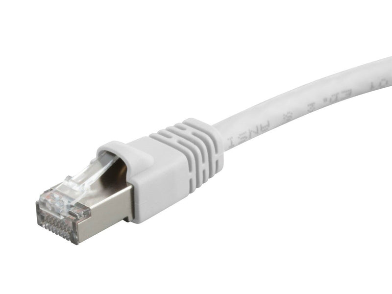 [AUSTRALIA] - Monoprice Cat6A Ethernet Patch Cable - 14 Feet - White | Network Internet Cord - RJ45, 550Mhz, STP, Pure Bare Copper Wire, 10G, 26AWG 