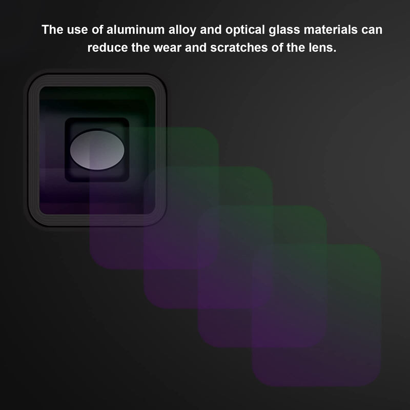 Mobile Anamorphic Lens,1.33X Mobile Phone Wide Screen Deformation Filmmaking Lens,for Smartphones,Easy to Install