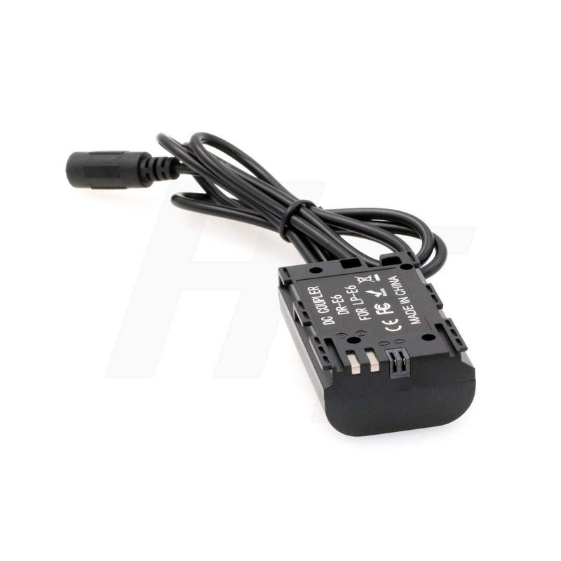 DR-E6 DC Coupler to Dual USB Power Adapter, LP-E6 Dummy Battery for Canon EOS 5DS, 5DS R, 5D Mark II, 5D Mark III, 5D Mark IV, 60D, 60Da, 6D, 70D, 7D, 7D Mark II, 80D Digital Camera DR-E6