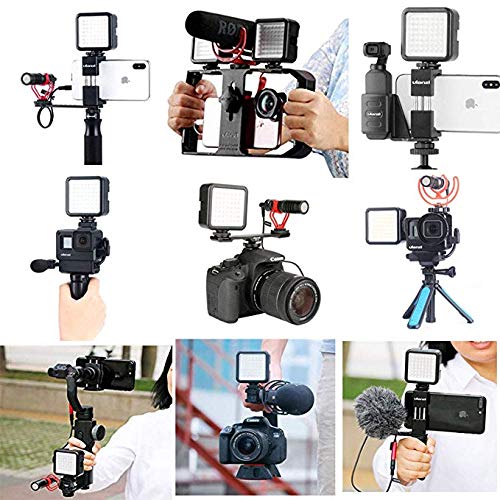 Ulanzi Ultra Bright LED Video Light - LED 49 Dimmable High Power Panel Video Light for DJI Ronin S SC OSMO Mobile 3 2 Zhiyun WEEBILL Smooth 4 Gimbal for Canon Nikon Sony Digital DSLR Cameras